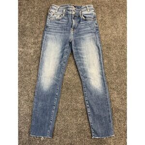 7 For All Mankind Jean Women's Size 28 Light Blue Authentic Tapered